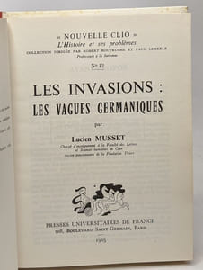 Les invasions - les vagues germaniques - nouvelle clio - l'histoire et ses problèmes