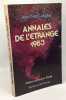 Les Annales de l'&eacute;trange1983. Casgha Jean-Yves