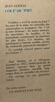 Coup de toit. Sanitas Jean