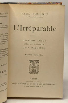Cruelle énigme + L'irréparable + Le fantôme + Physiologie de l'amour moderne: fragments posthumes d'un ouvrage de Claude Larcher + Etudes et portraits ...