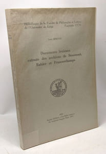 Documents lexicaux extraits des archives de Stoumont Rahier et Francorchamps