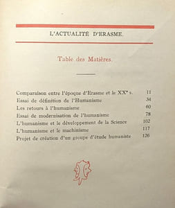 Actualité d'Erasme