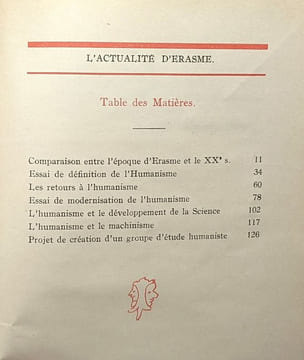 Actualité d'Erasme. Marinus Albert