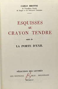 Esquisses au crayon tendre - suivie de la porte d'exil