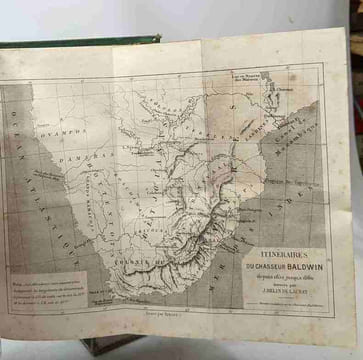 Du natal au Zambèse 1851-1866 - récits de chasses traduits par Mme Henriette Loreau abrégés par J. Belin-de Launay et contenant une Carte. Baldwin W.C