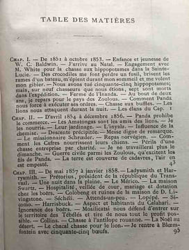 Du natal au Zambèse 1851-1866 - récits de chasses traduits par Mme Henriette Loreau abrégés par J. Belin-de Launay et contenant une Carte. Baldwin W.C