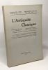 L'Antiquité classique - revue semestrielle 19e année tome XIX 2e fascicule. Carnoy Delatte  Grégoire Van De Weerd