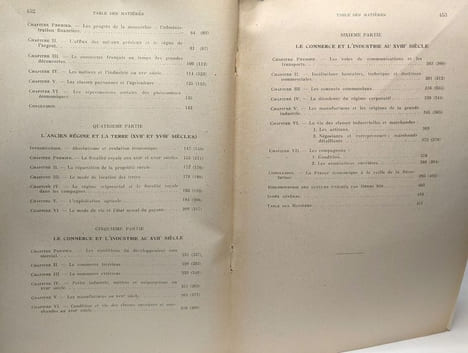 Histoire économique de la france tome premier le moyen âge et l'ancien régime tome deuxième les temps modernes (1789-1914). Sée Henri