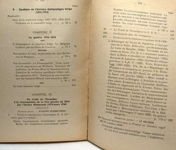 La Belgique et la Crise Européenne 1914-1943