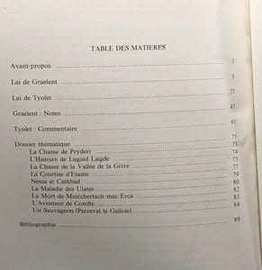 Deux lais féeriques bretons - Graelent et Tyolet