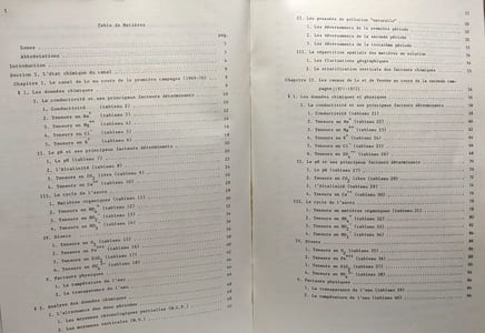 Étude chimique et algologique des Canaux de Lo et de Veurne (Furnes) - première et deuxième partie - studia algologica lovaniensia VOL. IV
