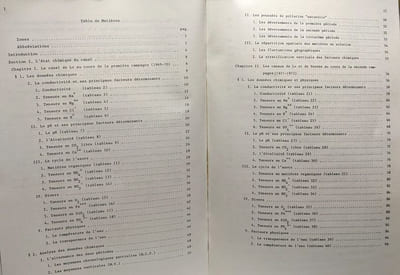 Étude chimique et algologique des Canaux de Lo et de Veurne (Furnes) - première et deuxième partie - studia algologica lovaniensia VOL. IV