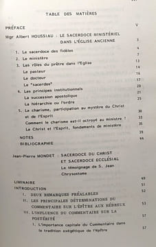 Le sacerdoce du Christ et de ses serviteurs selon les pères de l'église - collection Cerfaux-Lefort 8. Houssiau Albert (Mgr) Mondet Jean-Pierre