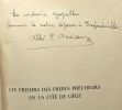 Les prieurs des frères pêcheurs en la cité de Liège (1232-1796) - avec hommage de l'auteur. Ansiaux Abbé Paul