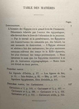La caricature égyptienne historique politique et morale - description interprétation - 5 caricatures en fac-similé 28 gravures dont 14 hors texte. ...