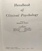 Handbook of clinical psychology. Benjamin B. Wolman