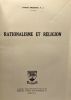 Rationalisation et religion -- archives de philosophie volume XI cahiers IV. Bremond André S. J