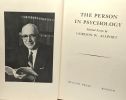 The person in psychology - select essays by Gordon W. Allport. Gordon W. Allport