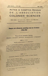 Revue de botanique appliquée et d'agriculture tropicale contenant les actes et comptes rendus de l'association colonies-sciences - 18e année n°201 mai 1968