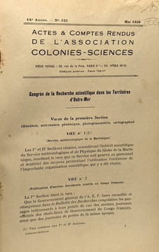 Revue de botanique appliquée et d'agriculture tropicale contenant les actes et comptes rendus de l'association colonies-sciences - 18e année n°201 mai ...