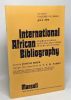 International African Bibliographiy - volume 9 number 3 July 1979. Judith Shier