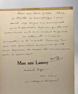 Mon ami Launay - chronique de l'Ancre de Cuivre - préface de Colonel breveté J. Bürher -- collection de l'Ancre avec hommage de l'auteur