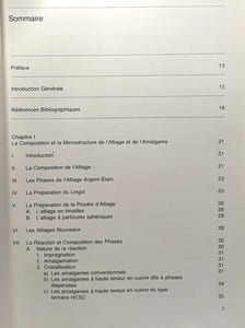 L'amalgame dentaire - sa microstructure ses propriétés et sa technique de manipulation