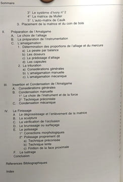 L'amalgame dentaire - sa microstructure ses propriétés et sa technique de manipulation. Ablert G. Vermeersch Matthijs M.A. Vrijhoef Adam J. Spanauf