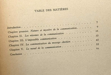 La rencontre d'autrui - remarques sur le problème de la communication - Cahiers théologiques n°36