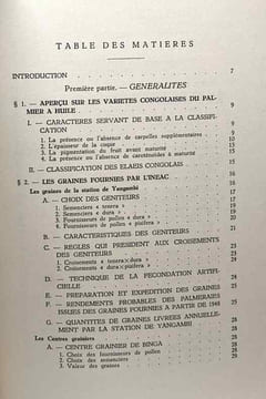 Notions de culture de l'Elaeis au Congo Belge - Royaume de Belgique ministère des colonies. R. Vanderweyen