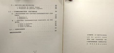 Notions de culture de l'Elaeis au Congo Belge - Royaume de Belgique ministère des colonies. R. Vanderweyen