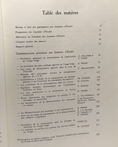 Comptes rendus des journées d'études sur la mécanisation de l'agriculture au Congo Belge