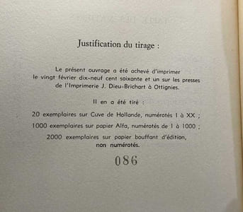 Contes pour caprine - exemplaire n°86 - avec hommage de l'auteur - édition 1961