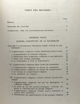 Psycho-sociologie de l'appartenance religieuse. Carrière Hervé