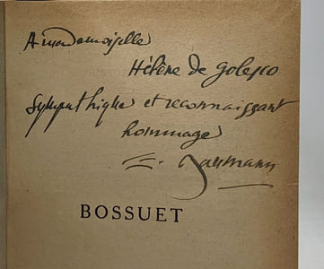 Bossuet - avec hommage de l'auteur édition 1929
