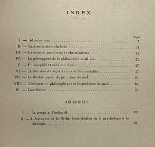 Existentialisme théologique - TOME I - acutalités scientifiques et industrielles 1049 études philosophiques