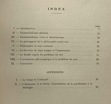 Existentialisme théologique - TOME I - acutalités scientifiques et industrielles 1049 études philosophiques. Castelli Enrico