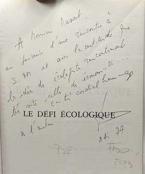 Le défi écologique - vivre en harmonie avec la nature - avec hommage de l'auteur. Rappe André