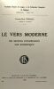 Le vers moderne - ses moyens d'expression son esthétique - mémoires TOME XVI. Thomas Lucien-Paul