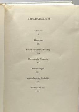 Friedrich Hölderlin Sämtliche werke und briefe - erster band. Friedrich Hölderlin