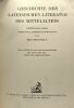 Geschichte der lateinischen literatur des mittelalters - dritter teil (band) unter Paul Lehmanns mitwirkung von Max Manitius vom ausbruch des ...