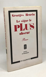 Le signe le plus obscur - Poèmes