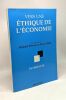Vers une éthique de l'économie --- coll. interfaces. Jacques Étienne Pierre Watté