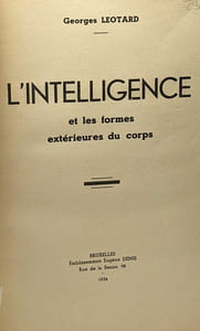 L'intelligence et les formes extérieures du corps
