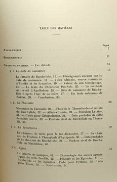 Bacchylide - essai biographique - bibliothèque de la faculté de philosophie et lettres de l'université de Liège - Fascicule LVI. A. Severyns