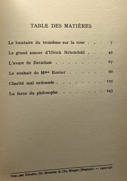 Le locataire du troisième sur la cour et autres histoires - mis en français par Maurice Beerblock. Jerome K. Jérome