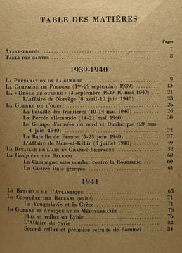 La deuxième guerre mondiale - précis des opérations à l'occident - avec huit cartes dans le texte. Belperron Pierre Andersen Georges