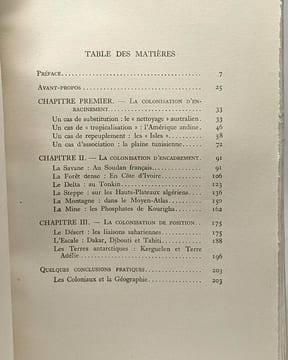 Géographie et colonisation - avant propos Qu'est ce que la Géographie Humaine par Pierre Deffontaines -- coll. géographie humaine. Hardy Georges