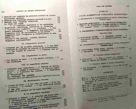 Théories et procédés de l'hypnotisme - cours d'entraînement expérimental - comment on devient hypnotiseur. Jagot Paul. C