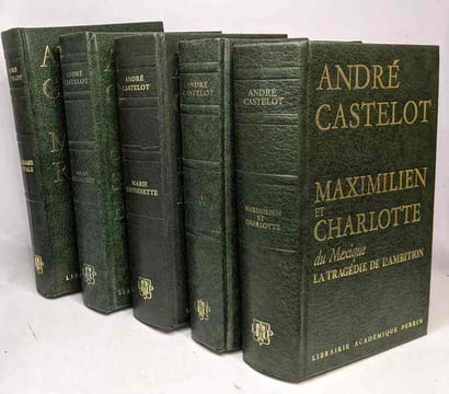 15 livres d'André Castelot: Le Calendrier de l'histoire + L'almanach de l'histoire + Le grand siècle de Paris + Au fil de l'histoire + Drames et ...
